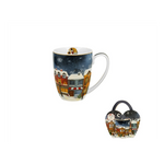 Karácsonyi porcelán bögre 360 ml díszcsomagolásban Christmas City