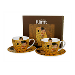Porcelán csésze aljjal 270 ml 2 személyes dobozban Gustav Klimt A Csók