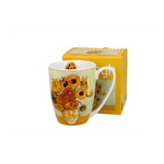 Porcelán bögre 360 ml dobozban Van Gogh Napraforgók