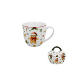 Karácsonyi porcelán mézeskalcsás macis bögre 460 ml díszcsomagolásban Christmas Cuties