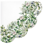 Karácsonyi papírszalvéta 32 cm 10 db-os Winter Greenery rondo