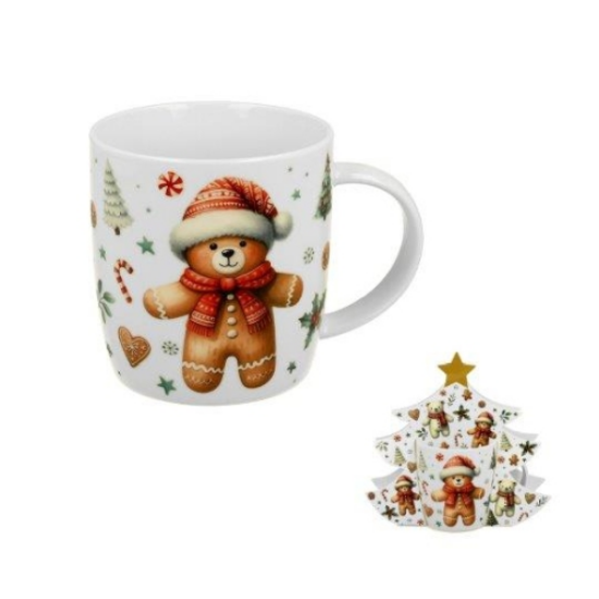 Karácsonyi Porcelán bögre 400 mlfenyőfa díszcsomagolásban, Christmas Cuties