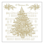 O Christmas Tree Gold karácsonyi szalvéta 33x33cm 20 db-os
