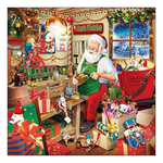 Santa's Workshop karácsonyi szalvéta 33x33cm 20 db-os