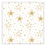 Night sky gold/white karácsonyi szalvéta 33x33cm 20 db-os