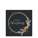 Wishing Ring Black karácsonyi szalvéta 25x25cm 20 db-os