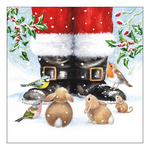 Looking Up To Santa karácsonyi szalvéta 33x33cm 20 db-os