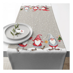 Skating Dwarfs karácsonyi manós pamut asztali futó