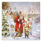 Santa bringing presents karácsonyi szalvéta 33x33cm 20 db-os