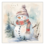 Snowman in nature karácsonyi szalvéta 33x33cm 20 db-os