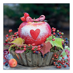 Snow dusted apple karácsonyi szalvéta 33x33cm 20 db-os