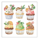 Sweet Christmas white karácsonyi szalvéta 33x33cm 20 db-os