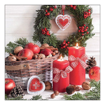 Harvest in basket karácsonyi szalvéta 33x33cm 20 db-os