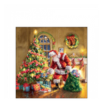 Gifts under Christmas tree karácsonyi szalvéta 25x25cm 20 db-os