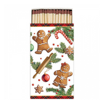 Gingerbread cookies gyufa karácsonyi dobozban