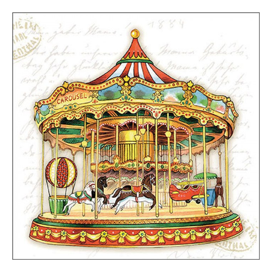 Carousel karácsonyi szalvéta 33x33cm 20 db-os