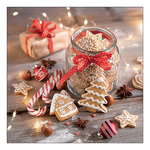 Christmas cookies jar karácsonyi szalvéta 33x33cm 20 db-os