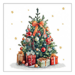 Decorated Christmas tree karácsonyi szalvéta 33x33cm 20 db-os