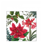 Christmas plants white karácsonyi szalvéta 25x25cm 20 db-os