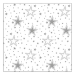 Night sky silver/white karácsonyi szalvéta 33x33cm 20 db-os