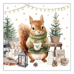 Wooly karácsonyi szalvéta 33x33cm 20 db-os