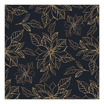 Poinsettia outline black karácsonyi szalvéta 33x33cm 20 db-os