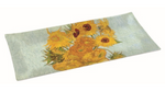 Üvegtál 36x17cm dobozban Van Gogh Napraforgók