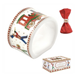 Polar Express karácsonyi porcelán szalvétagyűrű 4 db szett