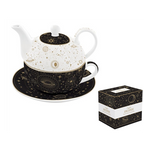 Porcelán egyszemélyes teáskészlet Coffee Mania Celestial