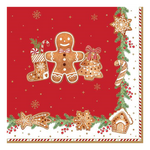 Karácsonyi mézeskalács figurás szalvéta