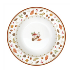 Őszi mintás porcelán mélytányér 21,5 cm Autumn Breeze