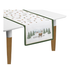 Karácsonyi pamut asztali futó 45x140 cm 2 db-os White Forest