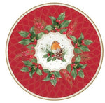 Porcelán karácsonyi desszertes tányér 4db díszdobozban Christmas Berries