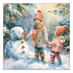 Karácsonyi szalvéta – Snowy forest friends, 33x33 cm, 20 db-os