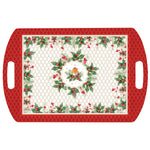 Karácsonyi műanyag nagy konyhai tálca Christmas Berries