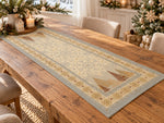 Karácsonyi asztali futó – Modern karácsony mintás asztali futó, 37×100 cm, gobelin, arany lurex