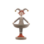 Karácsonyi manó tállal álló 32 cm