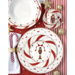 Karácsonyi diótörő porcelán mélytányér Nutracker Twist