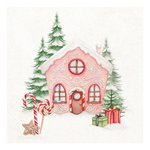 Casetta caramelle karácsonyi háromrétegű papírszalvéta 33x33 cm 20 db-os