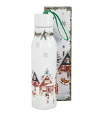Karácsonyi falucskás duplafalú rozsdamentes acél termosz 0,5 l – Christmas Village