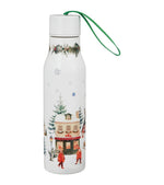 Karácsonyi falucskás duplafalú rozsdamentes acél termosz 0,5 l – Christmas Village