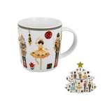 Karácsonyi Porcelán bögre 400 mlfenyőfa díszcsomagolásban, Christmas Nutcracker