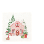 Casetta caramelle karácsonyi háromrétegű papírszalvéta 25x25 cm 20 db-os