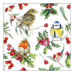 Karácsonyi szalvéta Birds in Winter 33x33 cm 20 db-os