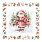 Karácsonyi szalvéta Santa sweets 33x33 cm 20 db-os
