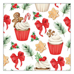 Karácsonyi szalvéta Christmas sweets red 33x33 cm 20 db-os