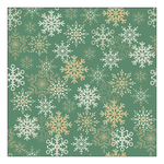 Karácsonyi szalvéta Snowflakes all over green 33x33 cm 20 db-os
