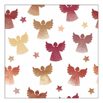 Karácsonyi szalvéta Angel silhouettes berry 33x33 cm 20 db-os