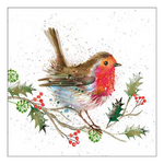 Karácsonyi szalvéta Winter robin 33x33 cm 20 db-os