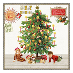 Karácsonyi szalvéta Under the X-Mas tree white 33x33 cm 20 db-os